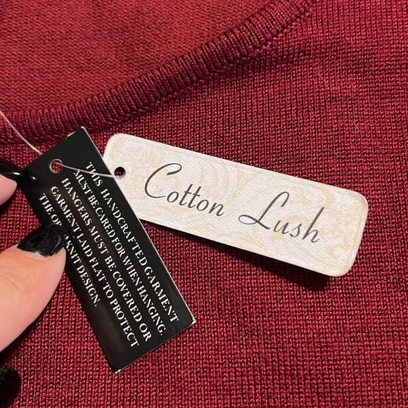 Vilci Milano womens size XL sweater dark rust pullover long sleeve rhinestones - Picture 9 of 12